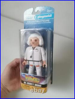 2 Playmobil X Funko Back to the Future Figures Marty Mc Fly & Dr Brown