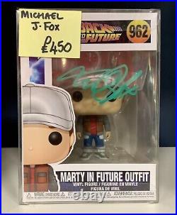 Back To The Future Funko Pop #962 Signed By Michael J Fox
