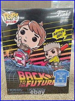 Back To The Future Lot Pop Tee(XL) Funko Comics Doc Brown(XL) Doc & Einstein Pop