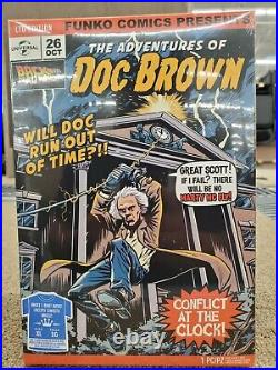 Back To The Future Lot Pop Tee(XL) Funko Comics Doc Brown(XL) Doc & Einstein Pop