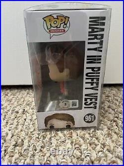 Back To The Future Michael J Fox Signed Funko Pop 961 Marty Beckett