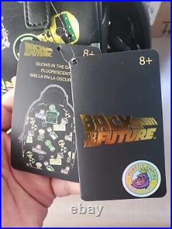 Back to Future Marty PLUTONIUM GLOW Loungefly Backpack Plastic Empire Funko Pop