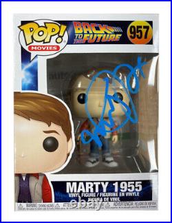 Back to the Future Funko Pop #957 Signed by Michael J Fox 100% Authentic + COA