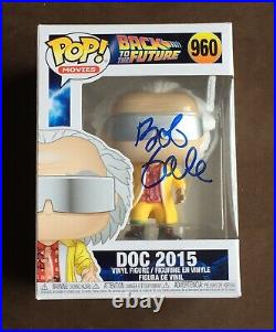 Bob Gale signed Doc 2015 funko pop autographed back to the future