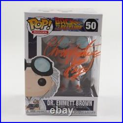 Christopher Lloyd Back To The Future Doc With Helmet #959 Signed Funko Beckett 2