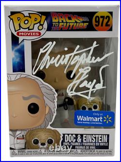 Christopher Lloyd Signed Back To The Future Doc Brown Funko 972 Beckett 51