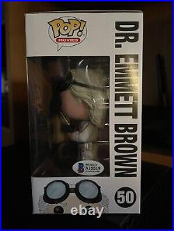 Christopher Lloyd Signed Back to the Future Doc Brown 50 Funko Auto Beckett