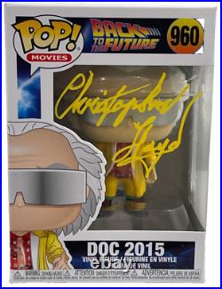 Christopher Lloyd Signed Back to the Future Doc Brown 960 Funko Auto Beckett