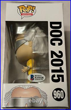 Christopher Lloyd Signed Back to the Future Doc Brown #960 Funko Pop Beckett COA