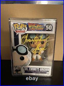 Christopher Lloyd Signed Funko Pop #50 Back To The Future
