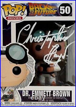 Christopher Lloyd autographed signed Funko Pop #50 Back To The Future PSA COA