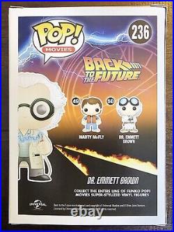 Christopher Lloyd signed Dr Emmett Brown Back To The Future Funko Pop #236