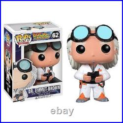 FUNKO POP 2014 MOVIES BACK TO THE FUTURE DR EMMET BROWN #62 RARE BOX # In Stock