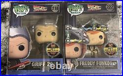 Freddy Funko as Doc and Griff Back To The Future Funko Pop Lot