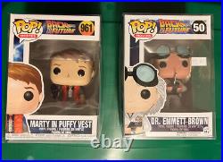 Funko POP! Back To The Future Marty McFly 961 And Dr. Emmett Brown
