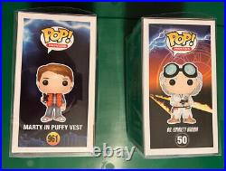 Funko POP! Back To The Future Marty McFly 961 And Dr. Emmett Brown