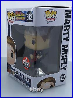 Funko POP! Movies Back to the Future Marty McFly with Guitar #602 DAMAGED BOX