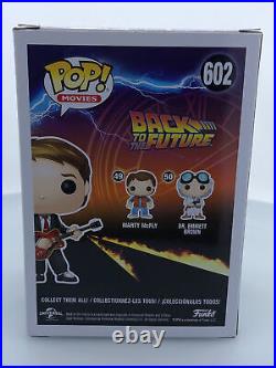 Funko POP! Movies Back to the Future Marty McFly with Guitar #602 DAMAGED BOX