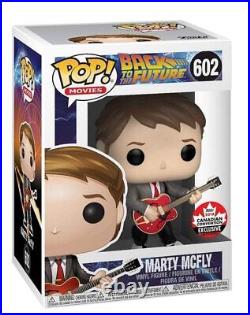 Funko POP! Movies Back to the Future Marty McFly with Guitar #602 Vinyl Figure