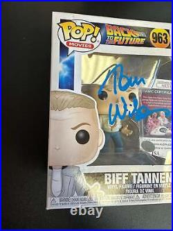 Funko Pop Back To The Future Biff Tannen 963 Signed Autograph Tom Wilson Jsa Not