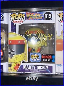 Funko Pop! Marty McFly #815 Michael J. Fox Signed Beckett NYCC Pop Auto