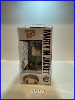 Funko Pop Marty Mcfly 1025 Marty In Jacket Signed By Michael J. Fox