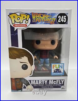 Funko Pop Marty Mcfly Hoverboard Variant Figure Fun Exclusive Back To The Future