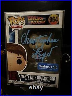 Funko Pop! Marty with Hoverboard With Protector Signed By Christopher Loyd