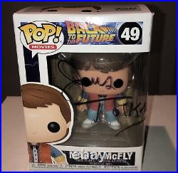 James Tolkan Mr. Strickland Marty McFly #49 Signed Funko Beckett RARE A
