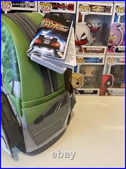 Loungefly Delorean Light up Backpack Back to the Future Funko Marty Car Limited