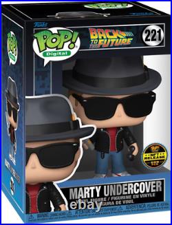 MARTY UNDERCOVER Back To The Future Funko Pop! Digital GRAIL REDEEMABLE NFT CARD