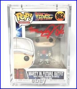 MICHAEL J FOX SIGNED BACK TO THE FUTURE FUNKO 962 AUTOGRAPH BECKETT Witnessed