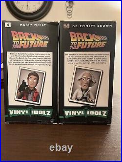 Marty McFly #4 & Dr. Emmett Brown #5 Back To The Future Vinyl Idolz Lot Of 2