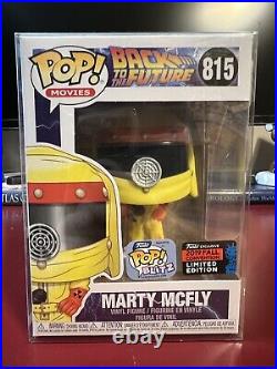Marty McFly (Hazmat Anti-Radiation Suit) NYCC Funko Pop #815 with Protector