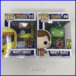 Marty Mcfly Plutonium Glow & Marty Mcfly Yellow Suit