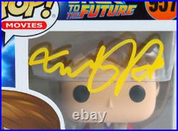 Michael J. Fox Autographed Marty 1955 Funko Pop Figurine #957- JSA W Yellow