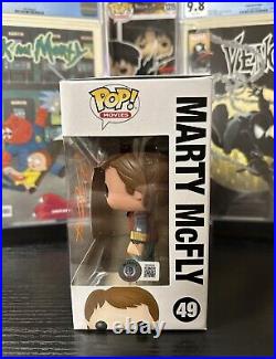 Michael J Fox Signed Autograph Funko Pop! Beckett Back To The Future Marty