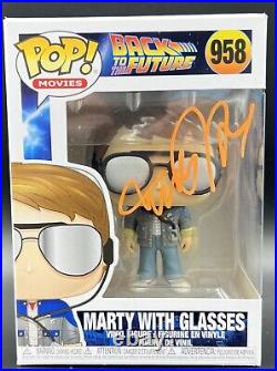 Michael J Fox Signed Autographed Back to the Future Funko Pop 958 Beckett BAS