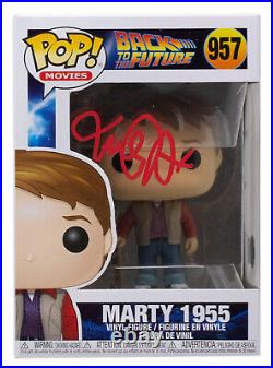 Michael J. Fox Signed Back To The Future Marty 1955 Funko Pop #957 BAS
