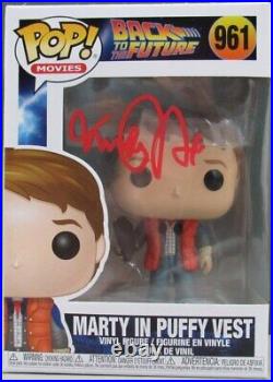 Michael J Fox Signed Back To The Future Marty Funko Pop #961 Beckett 162908
