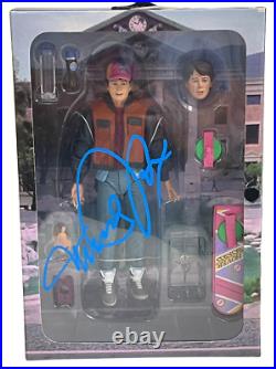 Michael J Fox Signed Back To The Future Neca Figure Autograph Beckett Witness