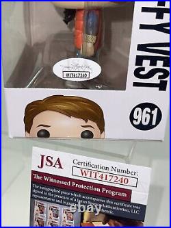 Michael J. Fox Signed Back to the Future Marty McFly Funko Pop 961 JSA Witnessed