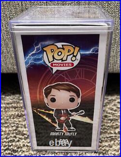Michael J. Fox Signed Funko POP! Back to the Future Marty McFly Guitar #602 JSA