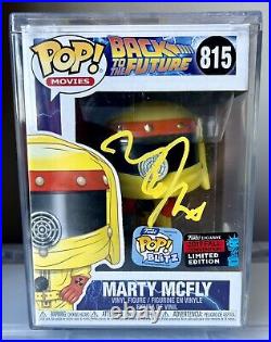 Michael J. Fox Signed Funko POP! Back to the Future Marty McFly LE #815 JSA