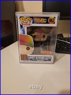 Michael J Fox Signed Funko Pop Marty In Future Outfit 962