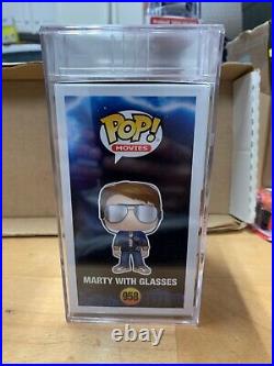Michael J Fox Signed Funko Pop PSA Slabbed Certified #958 Marty with Glasses B