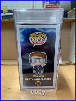 Michael J Fox Signed Funko Pop PSA Slabbed Certified #958 Marty with Glasses C
