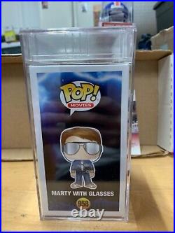 Michael J Fox Signed Funko Pop PSA Slabbed Certified #958 Marty with Glasses D