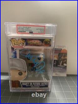 Michael J Fox Signed Funko Pop PSA Slabbed Certified #962 Future Outfit