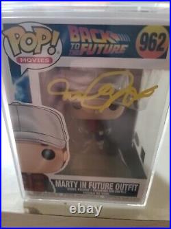 Michael J Fox Signed Marty Back to the Future Pop 961 Autograph Beckett
